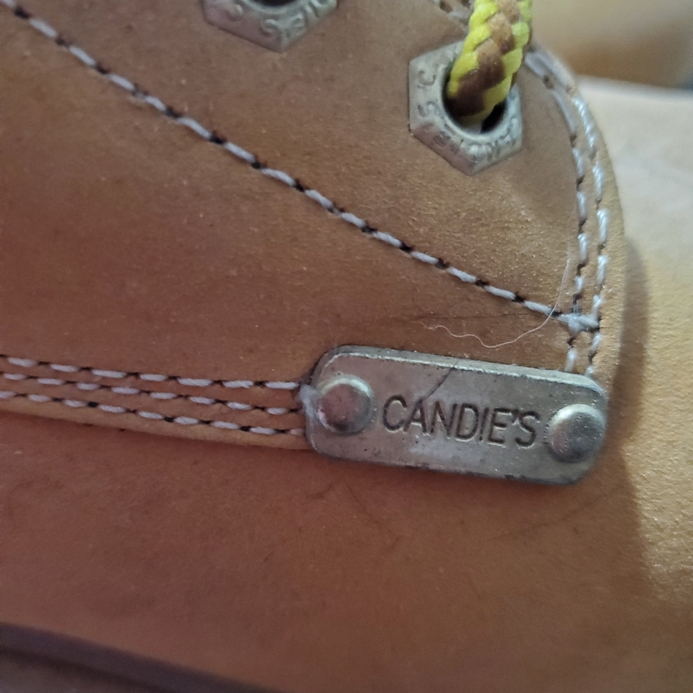 Womems, Candies Designer Tan/Brown Boots, Mid Calf, Size 8 - Picture 3 of 6